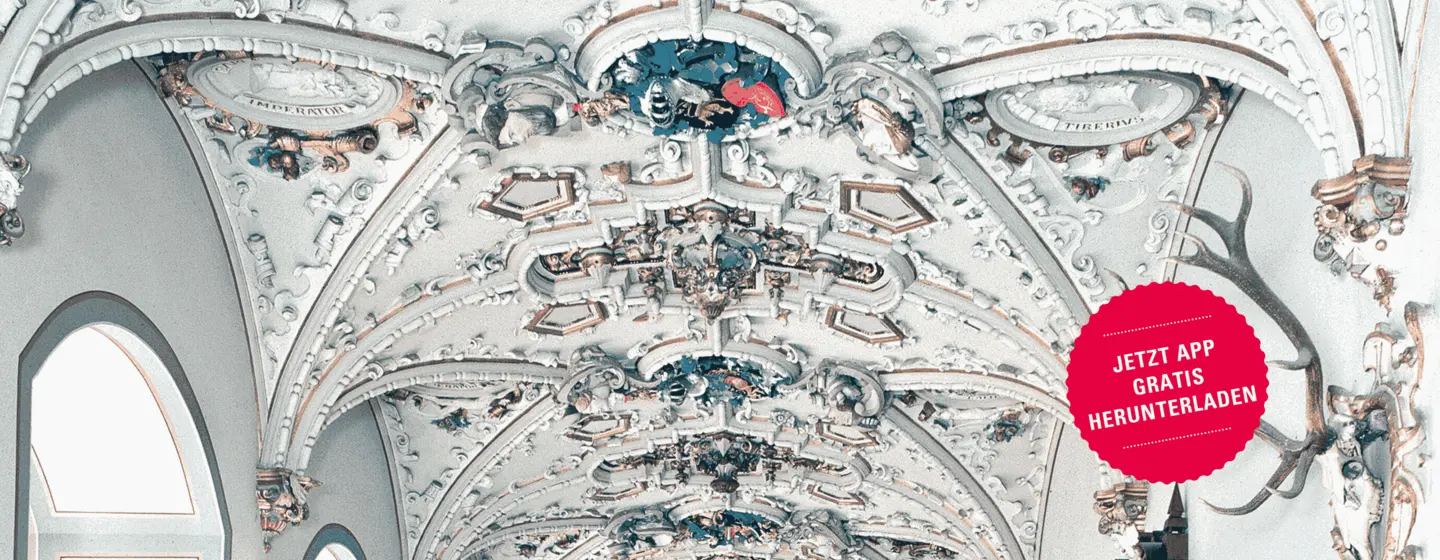 Schloss Heidelberg, Decke im Flur des Friedrichbaus