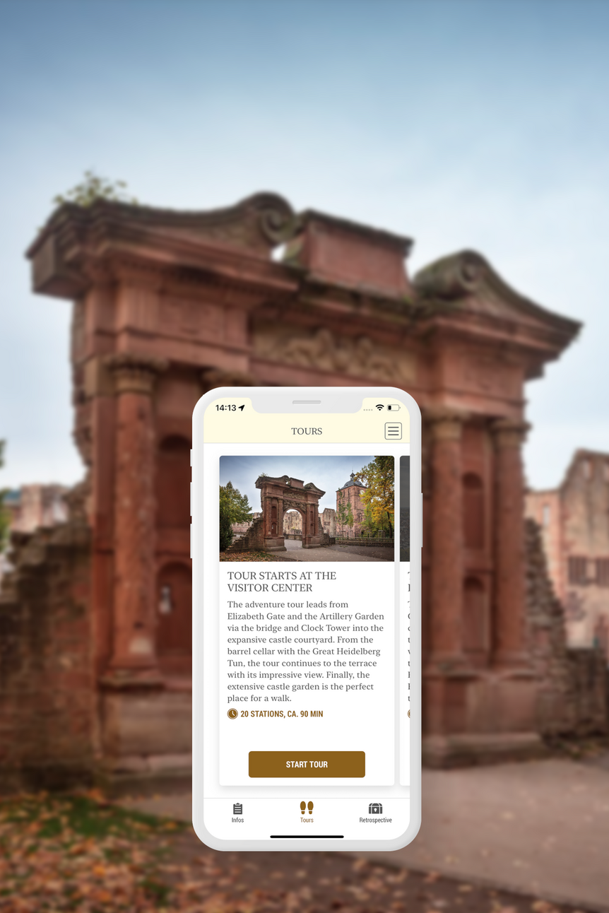 Heidelberg Castle, adventure tour start page