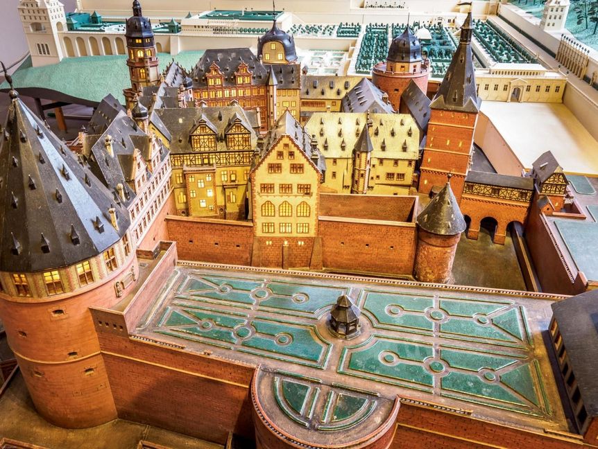Schloss Heidelberg, Modell des Schlosses um 1620